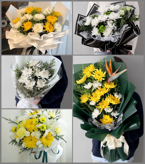 陕西渭南市大荔县城关街道白事花束代送